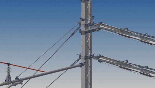 PALO LSF16 CON ORMEGGIO REGOLATO CONSUTTORI - LINEA 610mmq