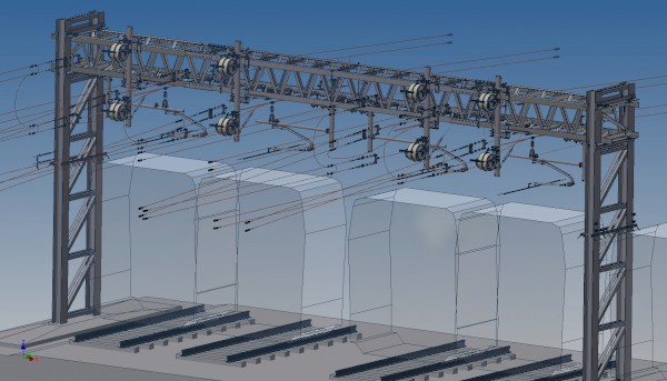 PORTALE DI ORMEGGIO A 4 BINARI - LINEE 440mmq